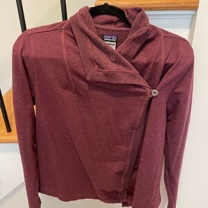 Patagonia Women's Maroon Cowl Neck Sweater